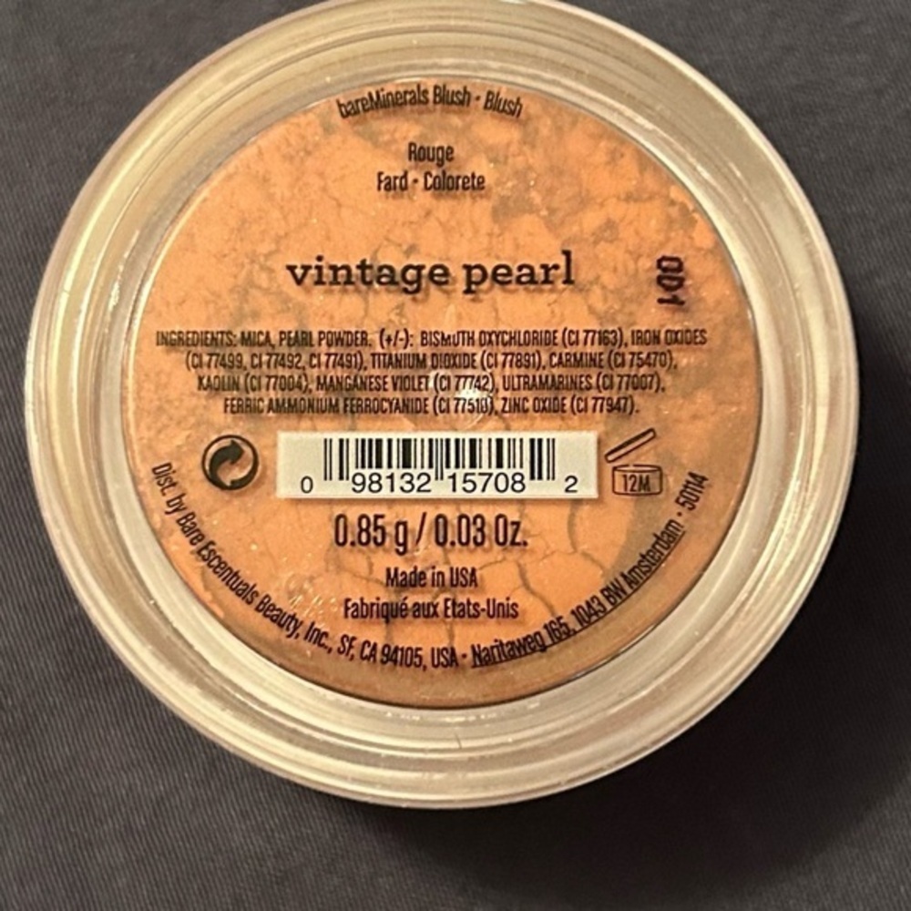 NEW- Bare Minerals "Vintage Pearl" Blush
